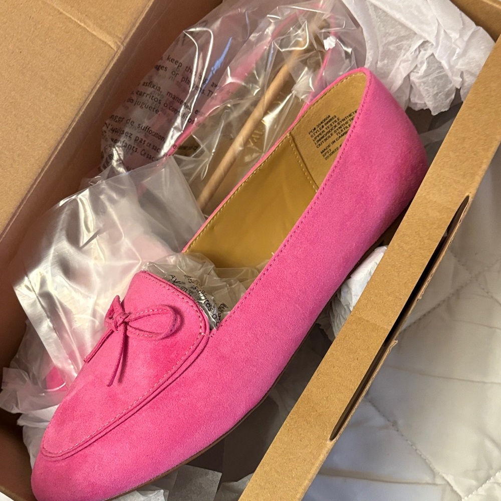 J. Crew Intense Pink Bow Loafers - Picture 3 of 6